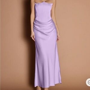 Debbie Frosted Lilac Maxi Dress